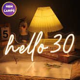 Hello 30 Neon Sign